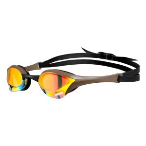 Очки для плавания Arena Cobra Ultra Swipe Mirror 002507-360, желтые линзы, коричневый/черный