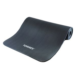 Коврик для йоги Torres Soft, YL10110, NBR (синт.каучук), 10 мм, разм. 183 х 61 см, серый