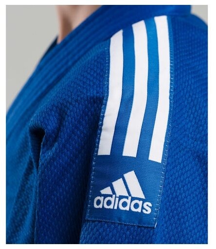 Кимоно для дзюдо Adidas J200E, синий/белый
