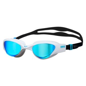 Очки для плавания Arena The One Mirror 003152-100, синие линзы, белый/черный