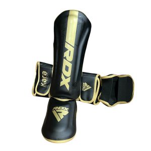 Защита голени и стопы RDX арт.1267, черный/золотистый