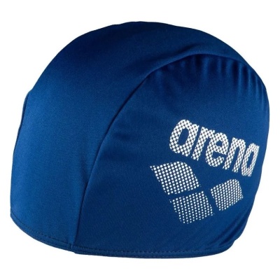 Шапочка для плавания Arena Polyester 002467, тряпичная, полиэстер, темно-синий