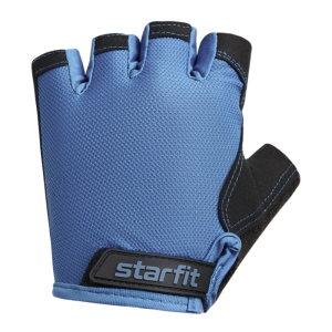 Перчатки для фитнеса StarFit WG-105, черный/синий