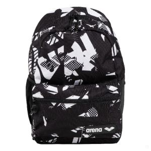 Рюкзак Arena Team Allover 002484-108, 30 л, черный/белый