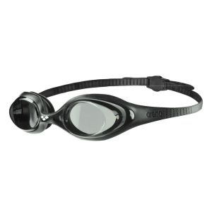 Очки для плавания Arena Spider 000024-555, черные линзы, черный/белый