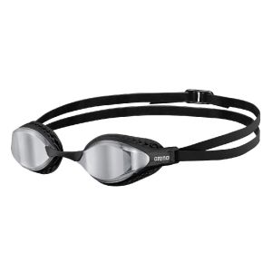 Очки для плавания Arena Air-Speed Mirror 003151-100, серебрянные линзы, черный