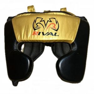 Шлем для бокса Rival, черный/золотой