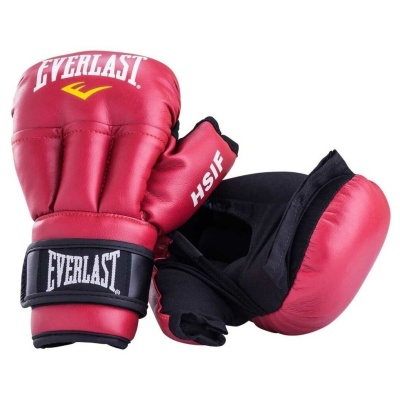 Перчатки-краги для рукопашного боя Everlast HSIF, красный, разм.  6 ун