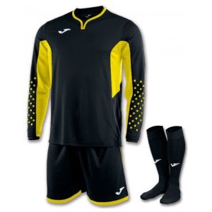 Форма вратарская Joma Zamora III 100695.109, кофта, шорты, гетры, черный/салатовый