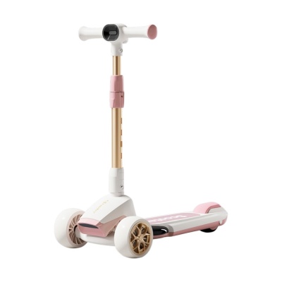 Самокат детский Scooter GF-SK-8106 Pink/Gold, белый/розовый