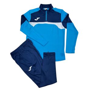 Костюм тренировочный детский Joma 91001, голубой/темно-синий