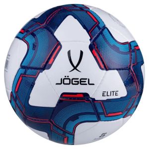 Мяч футбольный Jogel Elite (УТ-00016942), разм. 5, белый/синий