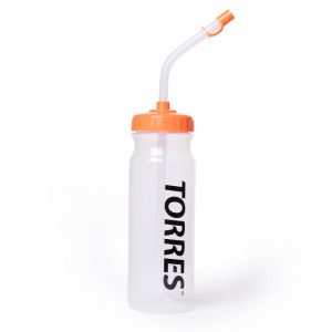 Бутылка Torres SS1029, 750 мл, с трубочкой, белый/оранжевый