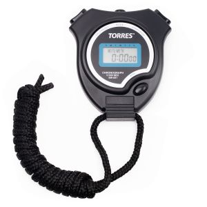 Секундомер Torres Stopwatch, SW-001, часы, будильник, дата, черный/синий