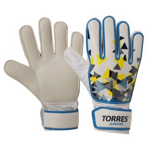 Перчатки вратарские Torres Junior FG05212, белый/голубой