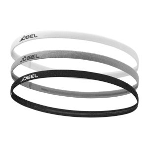 Резинки спортивные на голову Jogel Camp Training Headbands 3 Pack (ЦБ-00006834), черный/серый/белый