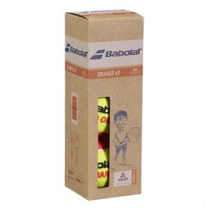Мяч для большого тенниса Babolat Orange 501107-113, 3 шт., желтый