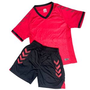 Форма футбольная 632, красный/черный