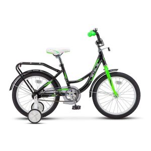 Велосипед Stels 16" Flyte Z010/Z011 арт. LU090454, рама 11", черный/салатовый