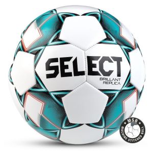 Мяч футбольный Select Brillant Replica, разм. 4, белый/синий