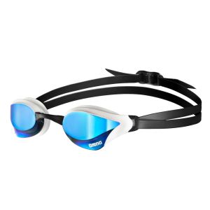 Очки для плавания Arena Cobra Core Swipe Mirror 003251-710, голубые линзы, черный/белый