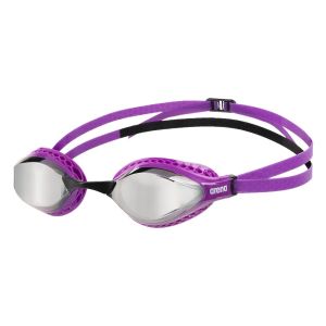Очки для плавания Arena Air-Speed Mirror 003151-108, серебрянные линзы, фиолетовый