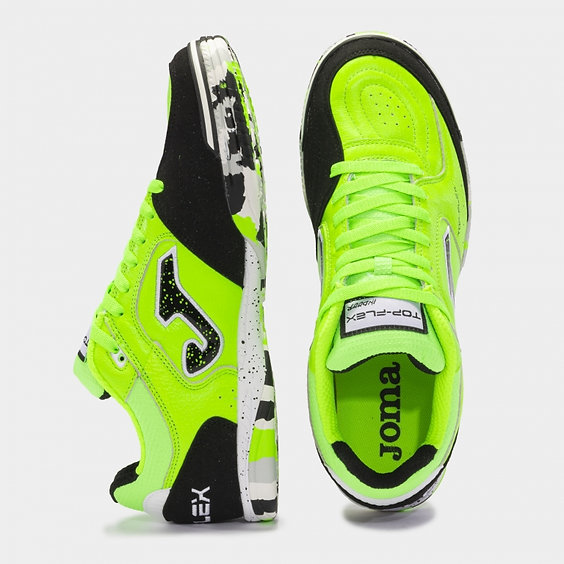 Футзалки Joma Top Flex TOPW.2411.IN, салатовый/черный