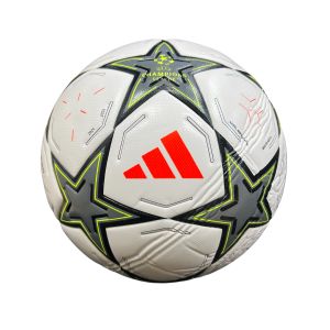 Мяч футбольный K66 Adidas Champions League Replica ЛЧ, разм. 5, белый/сер/салат (крас лого)