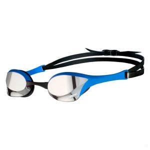 Очки для плавания Arena Cobra Ultra Swipe Mirror 002507-570, серебристые линзы, черный/синий