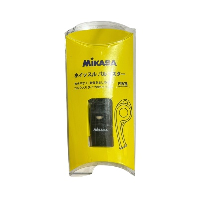 Свисток Mikasa FIVB М002, пластик, черный