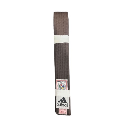 Пояс для кимоно арт. 1245 Adidas, 260 см, коричневый