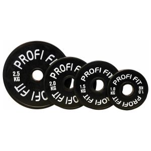 Диск для штанги ProfiFit "Каучук", диам. 51 мм, черный