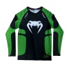 Рашгард для MMA Venum "Шестиугольники", черный/зеленый, разм. 52 (XL)