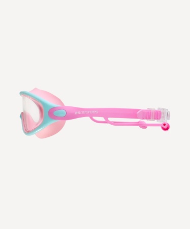 Очки-маска для плавания с берушами 25Degrees Fusion Lilac/Turquoise/Pink 25D25001, детский, розовый
