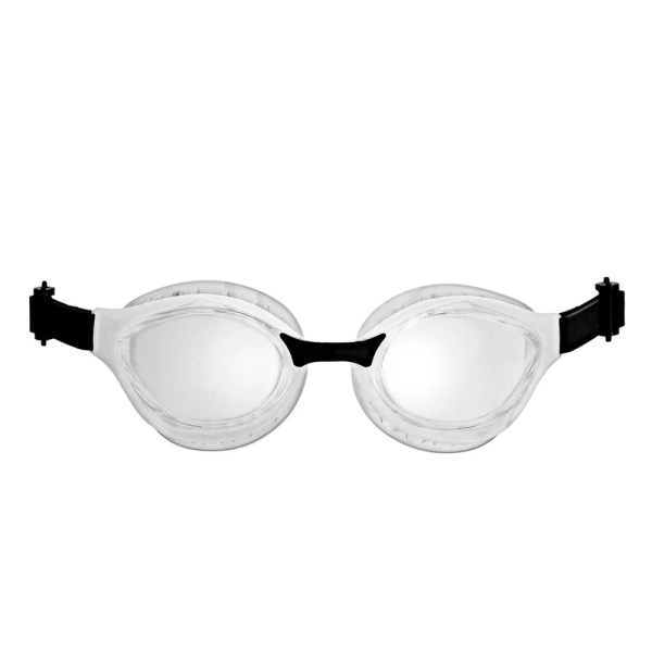 Очки для плавания Arena Air-Bold Swipe 004714-100, прозрачные линзы, белый/черный