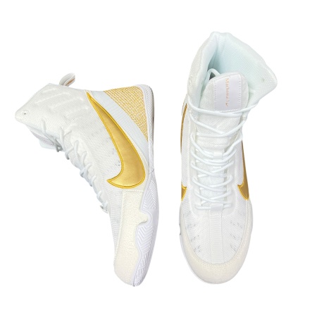 Боксерки Nike Machomai 3 SJ-11 (арт. 1792), белый/золотистый