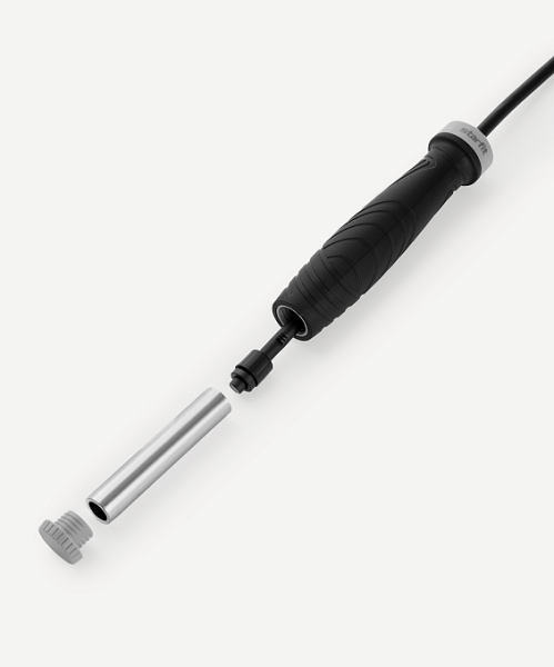 Скакалка StarFit RP-601, ПВХ, длина 3 м, с утяжелителями, черный