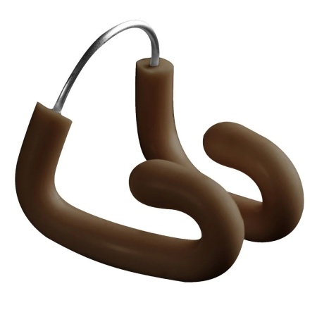 Зажим для носа Arena Super Nose Clip II 95167-200, коричневый