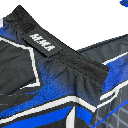 Рашгард 2 в 1 для MMA RDX MMA World 8506, футболка/шорты, синий