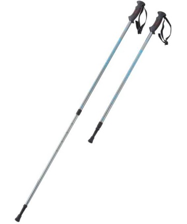 Палки для скандинавской ходьбы Berger Oxygen 2х-секционные, 77 - 135 см, серебристый/голубой