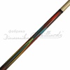 Кий бильярдный Dinamika Billiards Клубный 0-1-P (КийД01Р.КлТл.Эб), односоставный, эбен, тюльпан