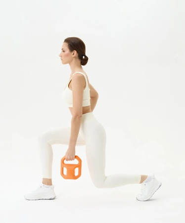 Гиря пластиковая BaseFit DB-505, 2 кг, оранжевый