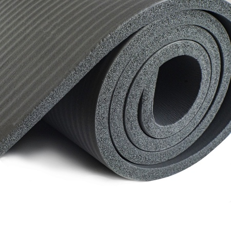 Коврик для йоги Torres Soft, YL10110, NBR (синт.каучук), 10 мм, разм. 183 х 61 см, серый