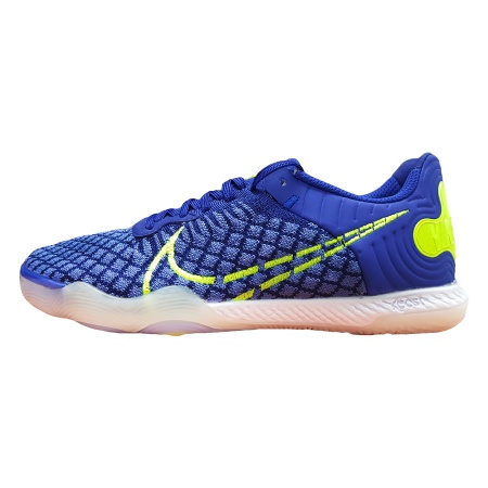 Футзалки Nike React Gato "Текстиль", синий/салатовый