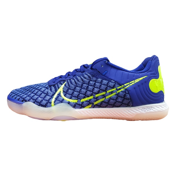Футзалки Nike React Gato "Текстиль", синий/салатовый