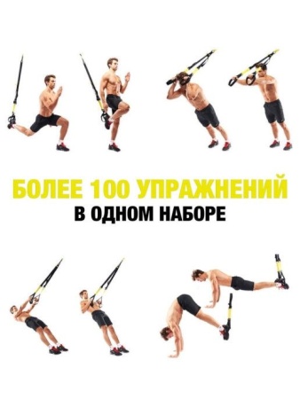 Петли для подвесного тренинга TRX Pro Pack P-3, черный/желтый