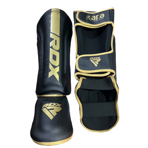 Защита голени и стопы RDX арт.1267, черный/золотистый