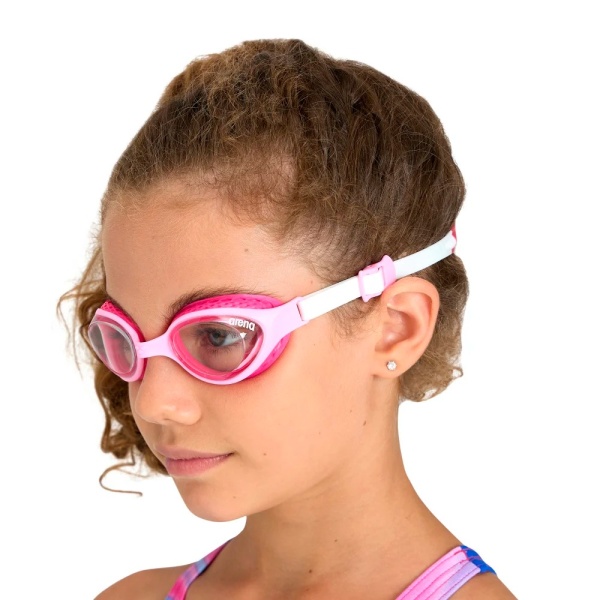 Очки для плавания Arena Air JR 005381-102, прозрачные линзы, розовый