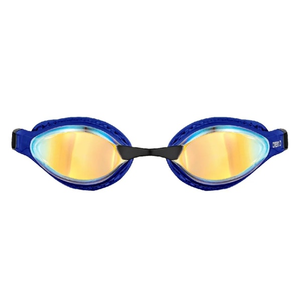 Очки для плавания Arena Air-Speed Mirror 003151-203, желтые линзы, синий/черный