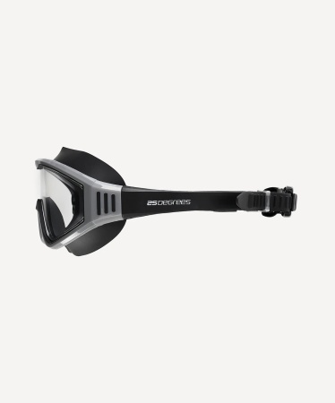 Очки-маска для плавания 25Degrees Immerse Black/Gray 25D25003, прозрачные линзы, черный/серый